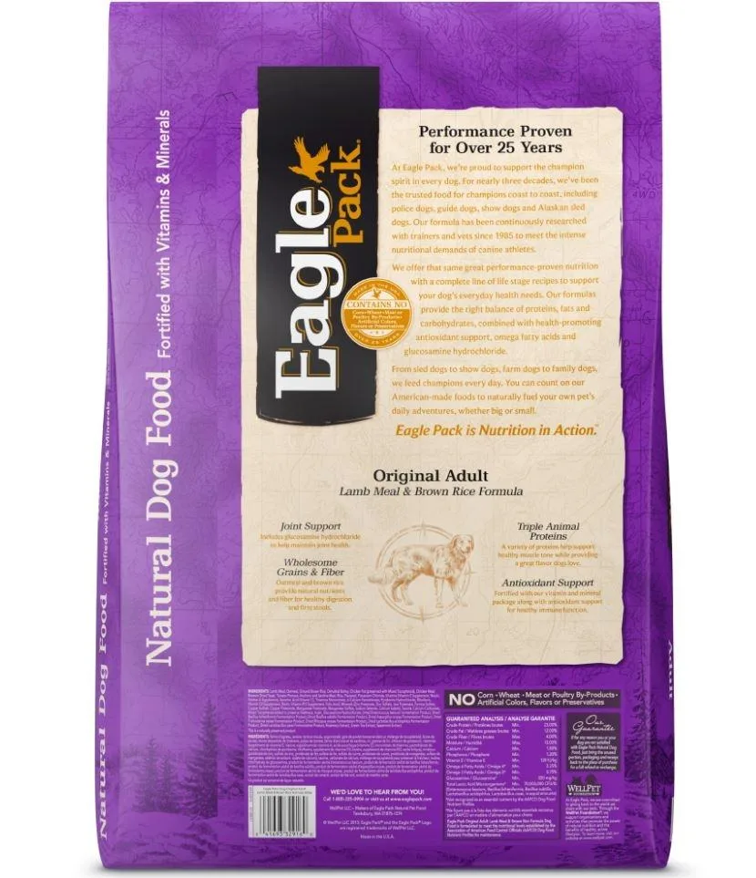 Eagle Pack Natural Lamb Meal and Brown Rice Formula Dry Dog Food - Image 2