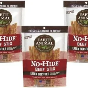 Earth Animal Dog No Hide Beef Small 10pk {L-x} (DD)