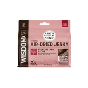 Earth Animal Dog Wisdom Air-Dried Jerky From The Land, 4 oz