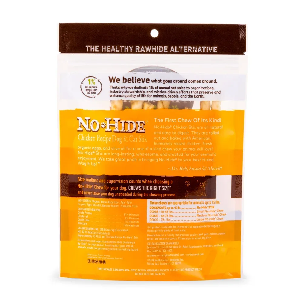 Earth Animal No-Hide Chicken Stix Dog & Cat Chews - Image 2