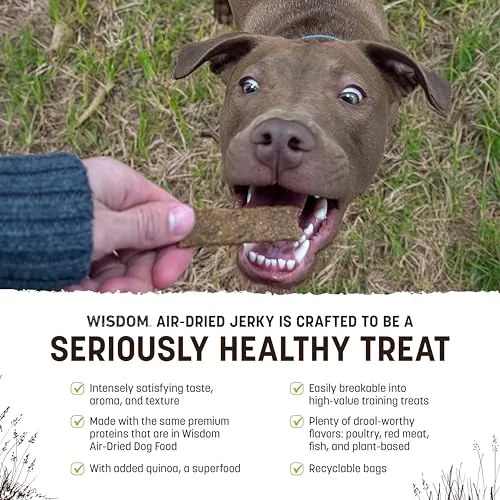 Earth Animal Wisdom Air-Dried Jerky from The Seed Recipe | Dog Treats | Dog Snacks | Premium Natural Plant-Based Jerky Strips | 4 oz |Made in The USA (Pack of 3) - Image 2