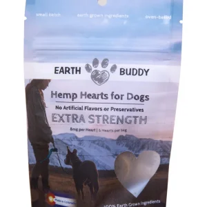 Earth Buddy Hemp Hearts for Dogs Extra Strength 8 mg 5.5 oz