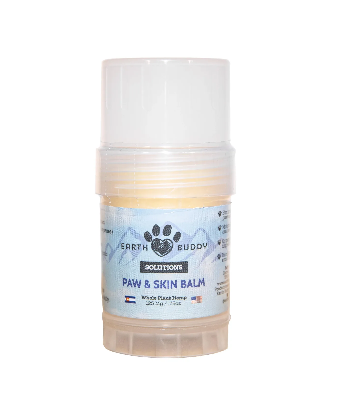 Earth Buddy Paw and Skin Hemp Balm for Dogs - 125 mg