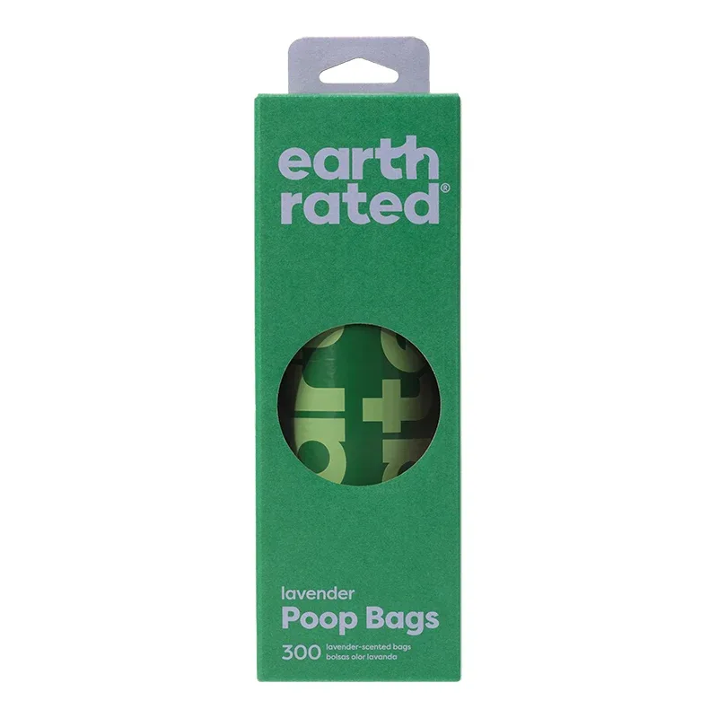 Earth Rated Poop Bag Lavendar- 300 Count Box {L+1x}
