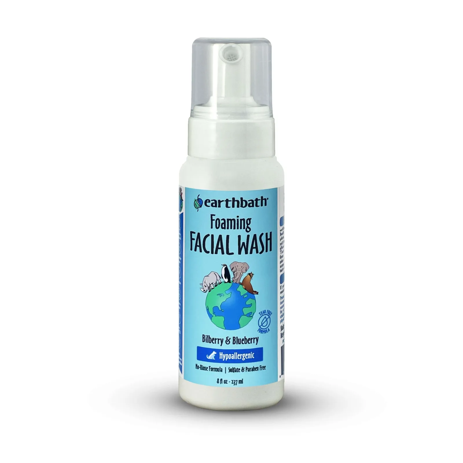 Earthbath Foaming Facial Wash Bilberry & Blueberry Scent 8 oz