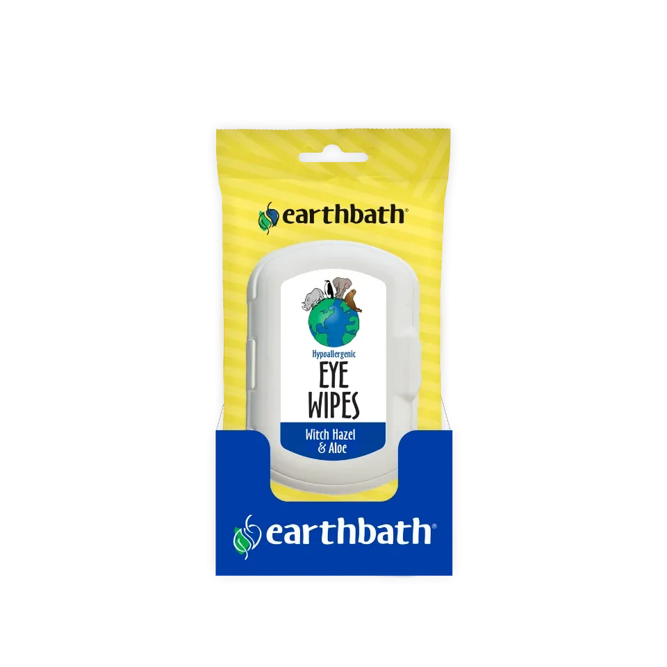 Earthbath Hypoallergenic Eye Wipes Counter Display 6ea/30 ct