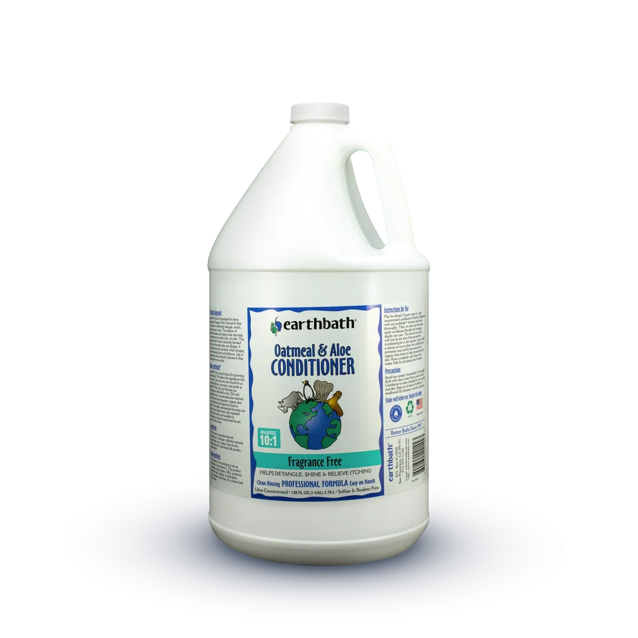 Earthbath Oatmeal & Aloe Conditioner, Fragrance Free 128oz