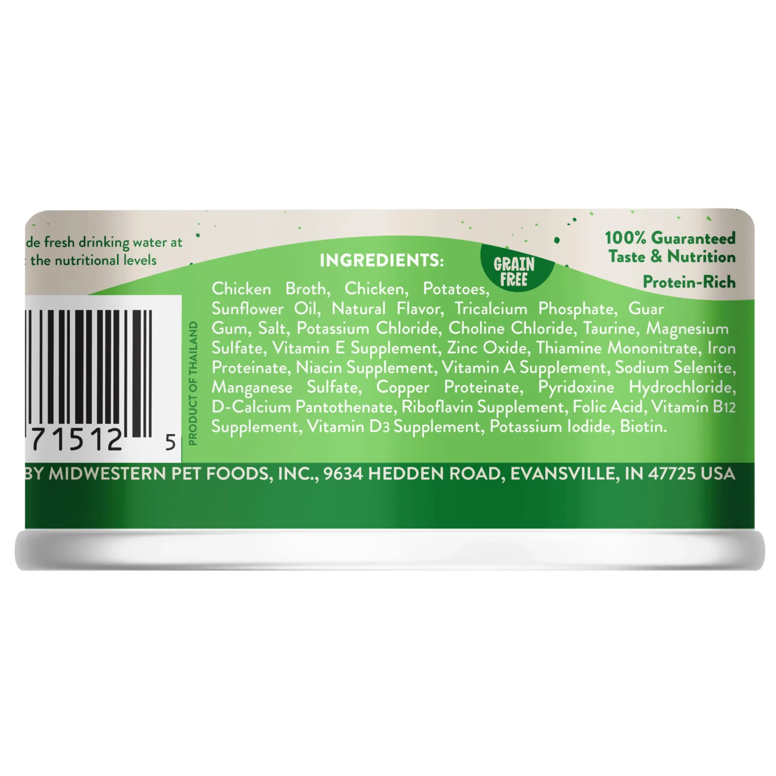 Earthborn Holistic Chicken Catcciatori 5.5 oz. Grain-Free Canned Cat Food - Image 2