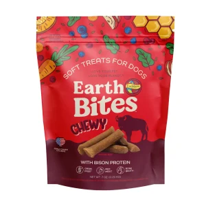 Earthborn Holistic EarthBites Chewy Soft Dog Treats Bison 7 oz