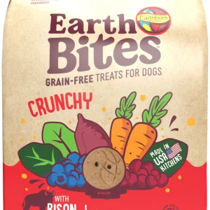 Earthborn Holistic EarthBites Crunchy Dog Treats Bison & Pumpkin 10 oz