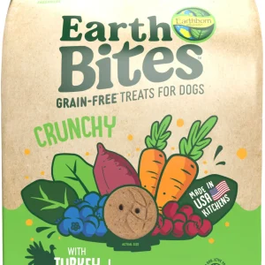 Earthborn Holistic EarthBites Crunchy Dog Treats Turkey & Pumpkin 10 oz