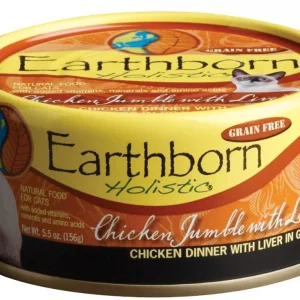Earthborn Holistic Grain Free Chicken Jumble with Liver Canned Cat Food