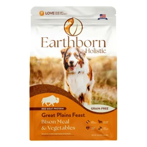 Earthborn Holistic Great Plains Feast Grain-Free Dry Dog Food Bison Meal & Vegetables 12.5 lb