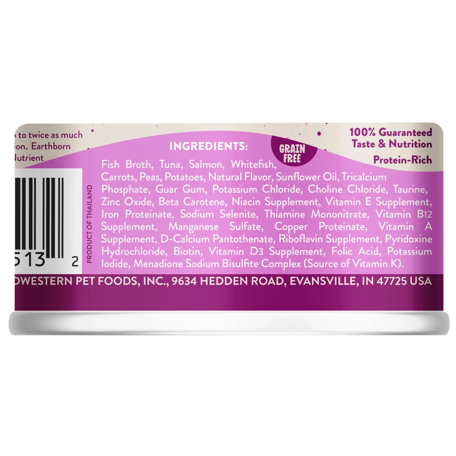 Earthborn Holistic Harbor Harvest Grain-Free 3 oz. Grain-Free Canned Cat Food - Image 2