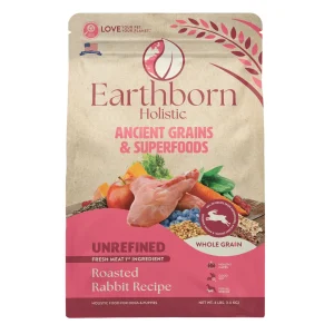 Earthborn Holistic Unrefined Ancient Grains & Superfoods Dry Dog Food Roasted Rabbit 4 lb