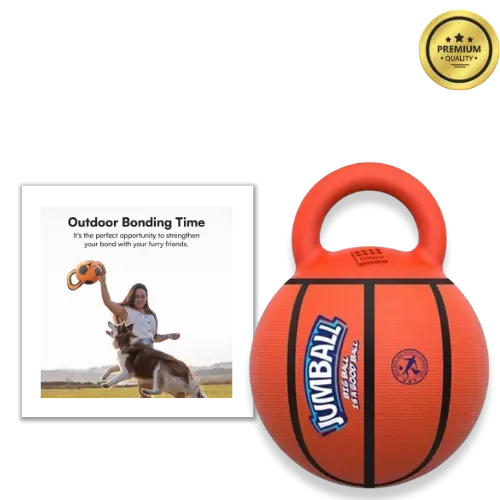 EE4 Rubber Dog Toy Ball – Bite-Resistant Training Toy