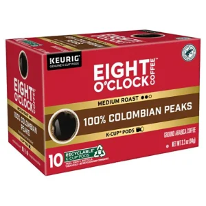 Eight O'Clock Coffee K-Cups Colombian Peaks 10 ct.