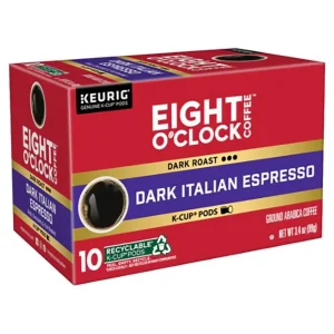 Eight O'Clock Coffee K-Cups Dark Italian Espresso 10 ct.