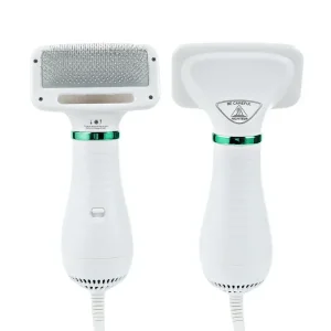 Electric Pet Hair Dryer Comb – Quiet Grooming Brush for Cats & Dogs