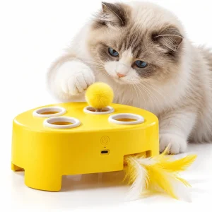 Electric Whack-a-Mouse Cat Toy