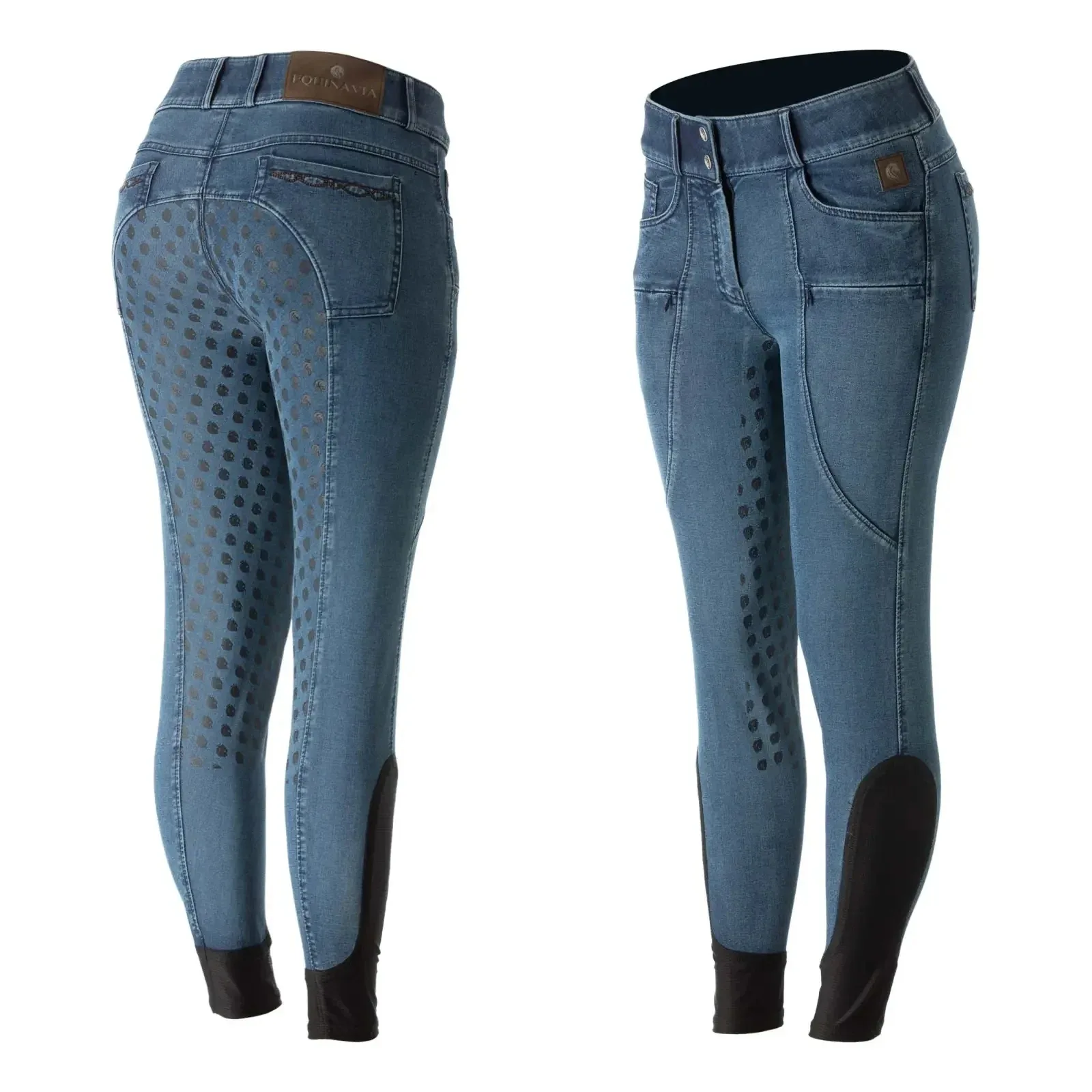 Equinavia Helena Ladies Denim Full Seat Breeches - Image 2