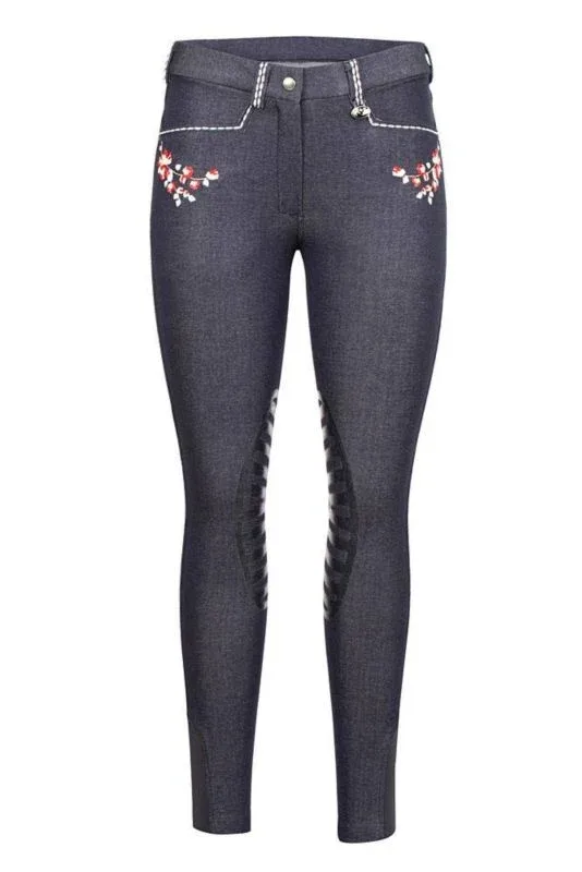 Equine Couture Alice Denim Ladies Breeches - Image 2
