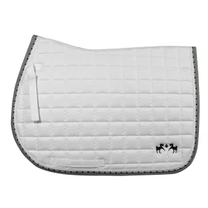 Equine Couture Coolmax Plush White Saddle Pad
