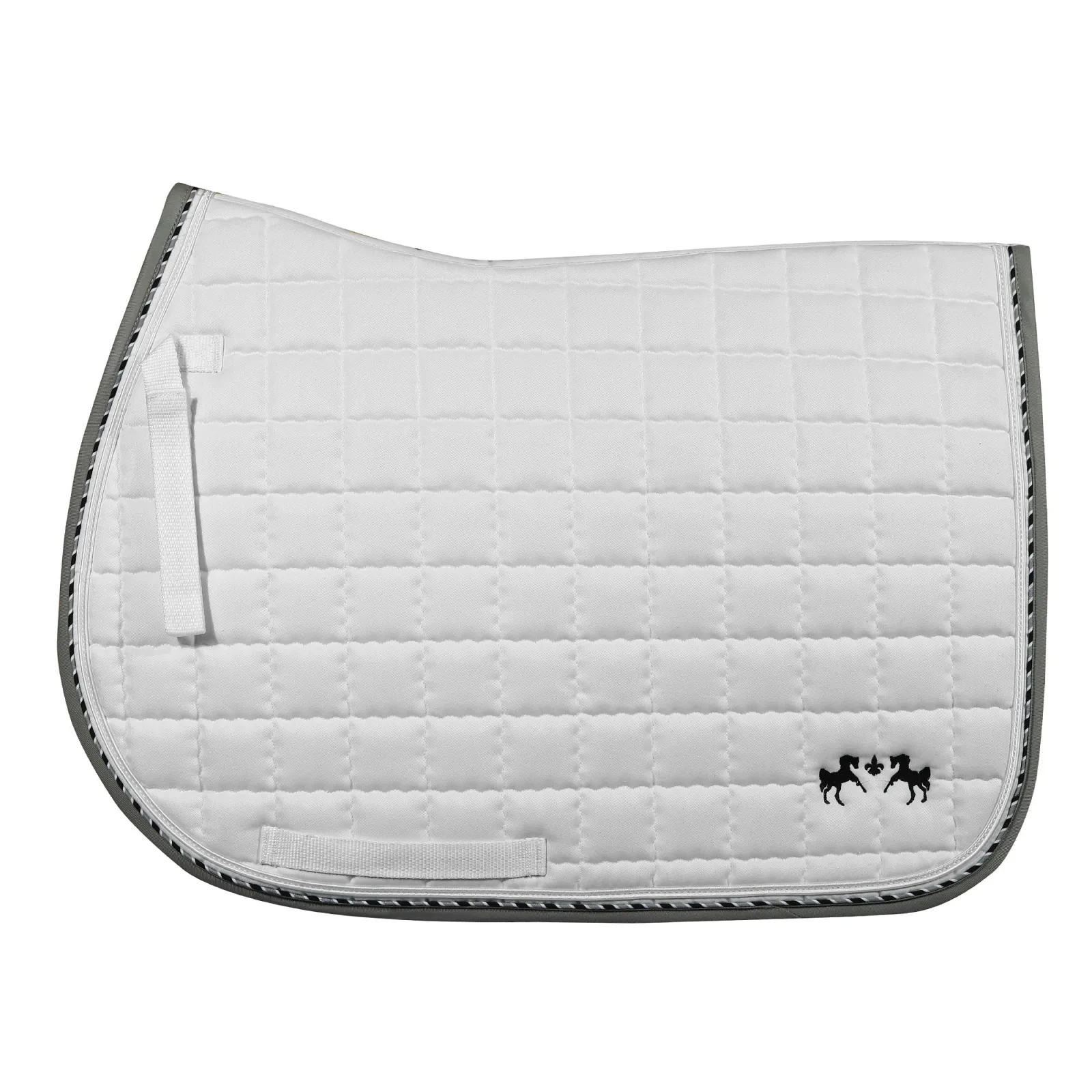Equine Couture Coolmax Plush White Saddle Pad