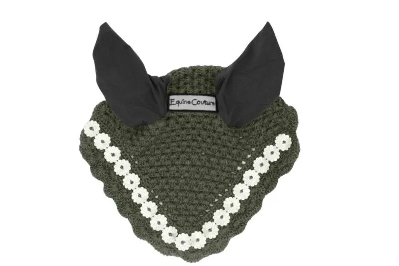 Equine Couture Floral Fly Bonnet - Image 2