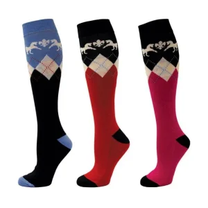 Equine Couture Hadley Knee Hi Socks 3pk