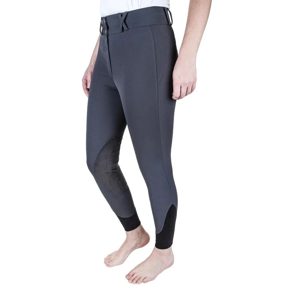 Equine Couture Ladies Charlotte Suede Knee Patch Breeches - Image 2