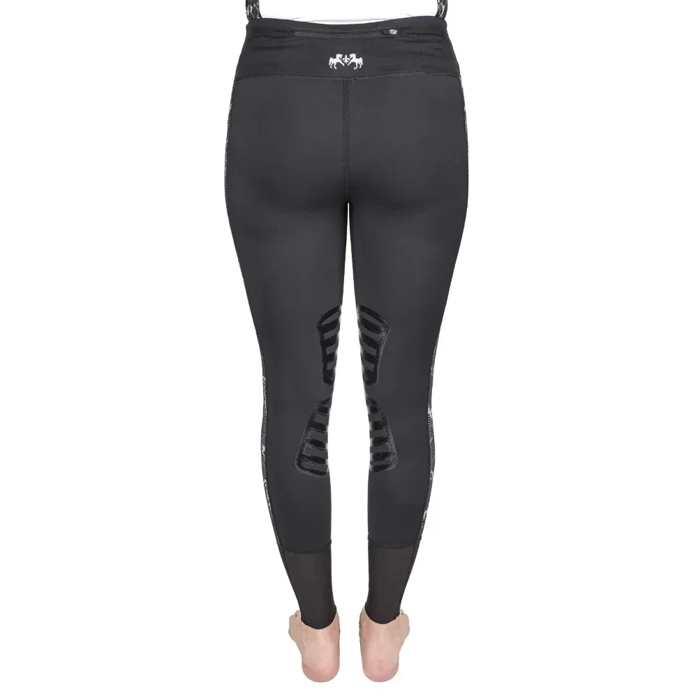 Equine Couture Ladies Linear Horses Tights - Image 2