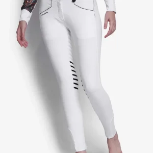 Equine Couture Ladies Saddle Stitch Extended Knee Patch Breeches