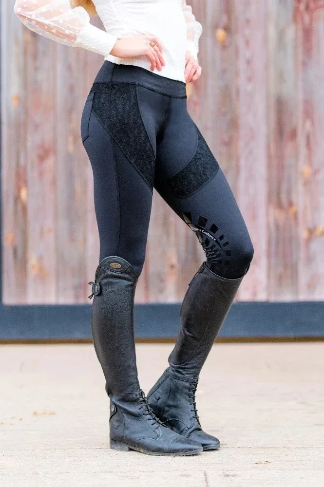 Equine Couture Ladies Spicy Girl Chili Tights - Image 2