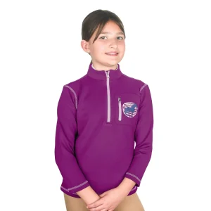 EquiStar Kids 1/2 Zip Riding Fleece Top