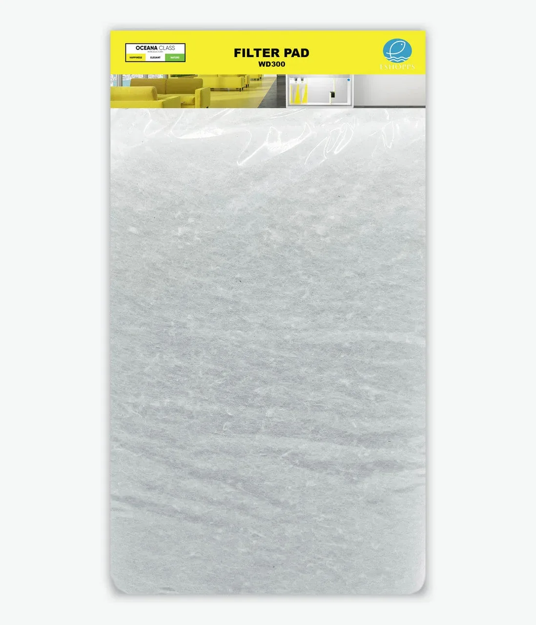 Eshopps Replacement Filter Pad for WD Series Filters WD300 White 6 Pack (DD)