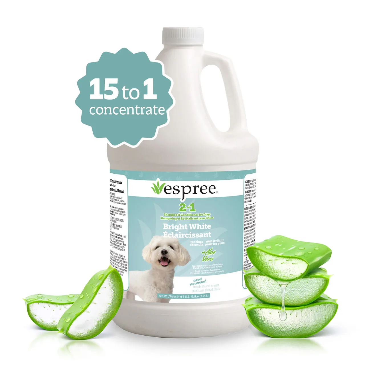 Espree Bright White 2-in-1 Shampoo and Conditioner Gallon