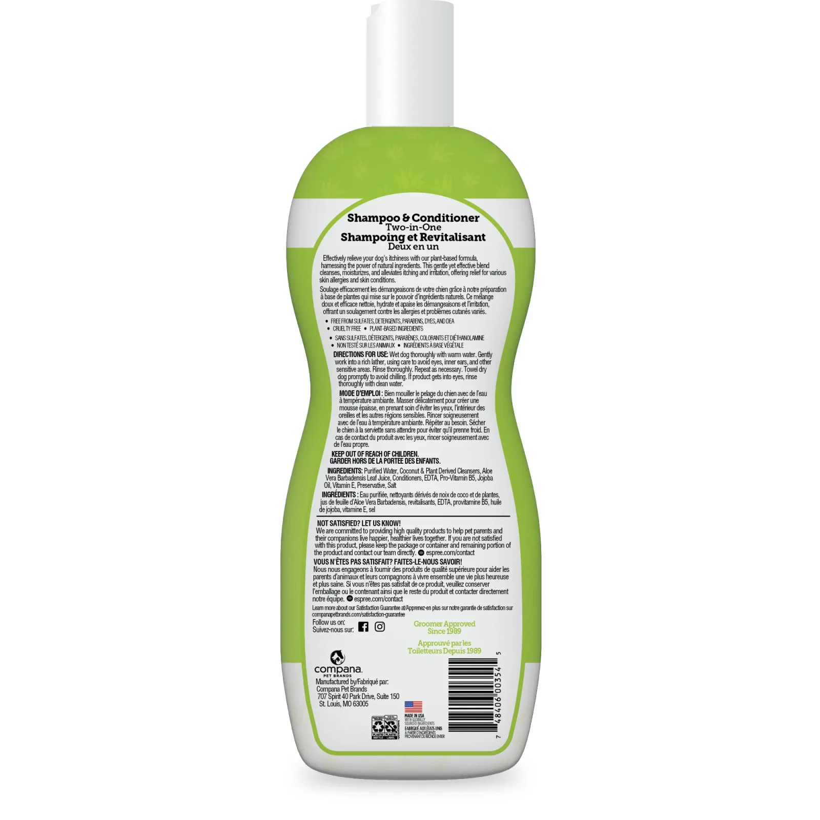 Espree Intense Itch Relief Dog Shampoo & Conditioner 20oz - Image 2