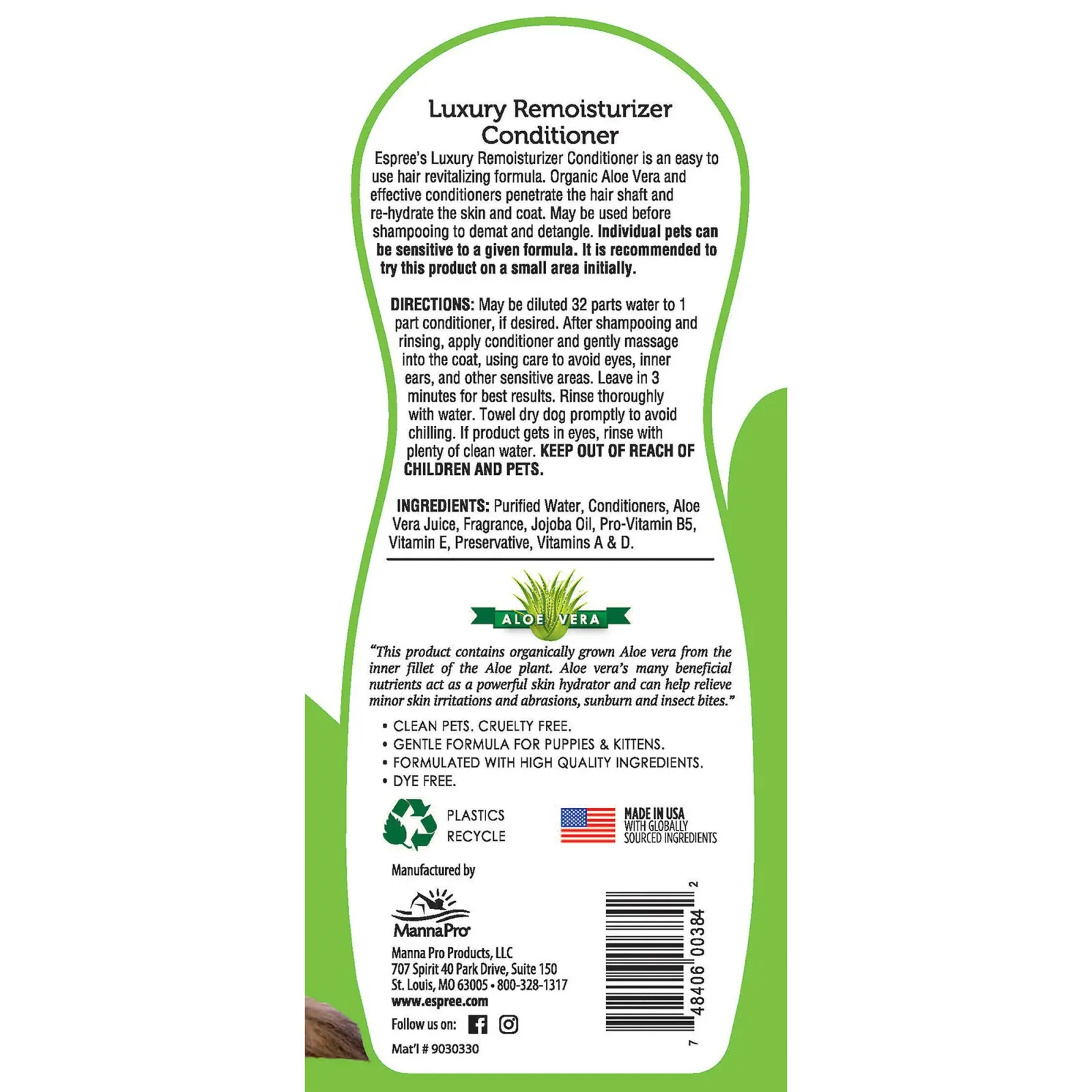 Espree Puppy Aloe Cleaning Wipes 50 Count - Image 2