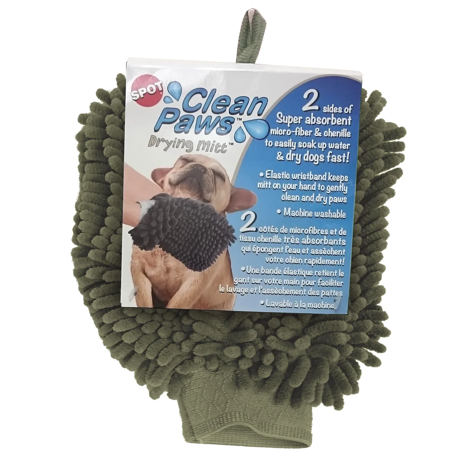 Ethical Products SPOT Clean Paws Mitt Assorted 9.5" X 7" - Image 2