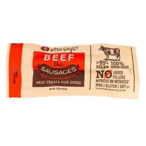 Etta Says! Beef Deli Sausages Meat Dog Treats