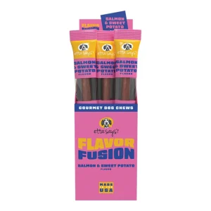 Etta Says Dog Flavor Fusion Dog Chew Salmon, 1.75 oz each, Case of 12