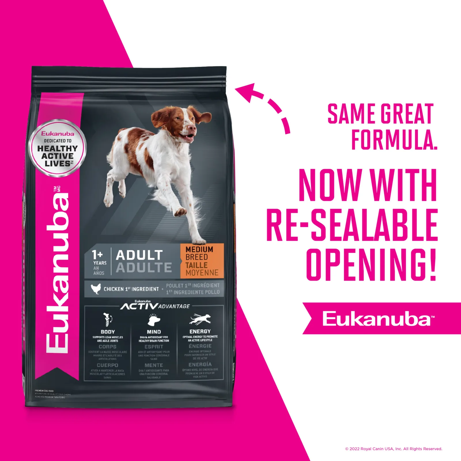 Eukanuba Adult Medium Breed Dry Dog Food, 40 lb - Image 2