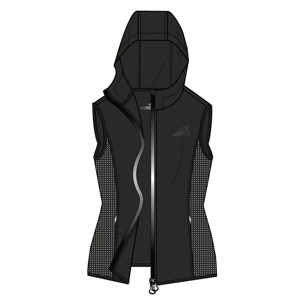 Euro-star Bodywarmer ESMadeleine-Black, 2XL