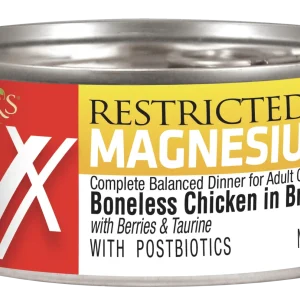 Evanger's EVx Restricted Diet Magnesium Cat Food Boneless Chicken in Broth 24ea/5 oz