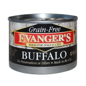 Evanger's Grain-Free Wet Dog & Cat Food Buffalo 6oz 24pk