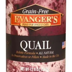 Evanger's Grain-Free Wet Dog & Cat Food Quail 12.8oz 12pk