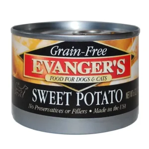 Evanger's Grain-Free Wet Dog & Cat Food Sweet Potato 6oz 24pk