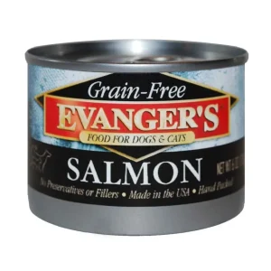 Evanger's Grain-Free Wet Dog & Cat Food Wild Salmon 6oz 24pk