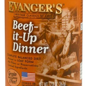 Evanger's Heritage Classic Wet Cat Food Beef It Up 12.8oz 12pk